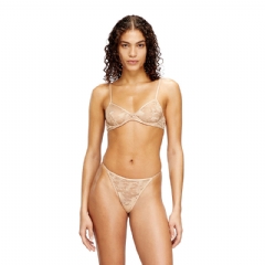 Diesel Women Underwire bra in nylon lace Beige A204590DRAK