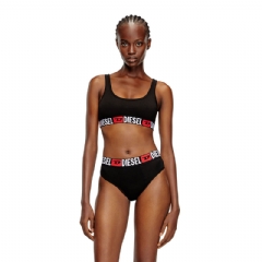 Diesel Women Bralette with logo band Black A131220NJAP