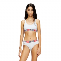 Diesel Women Bralette with logo band Light Grey A131220NJAP