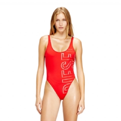 Diesel Women Swimsuit with logo print Red A202060PLCB