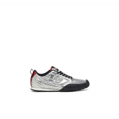 Diesel Women S-Pagodha-Quilted metallic sneakers Silver/Black Y03834P7480