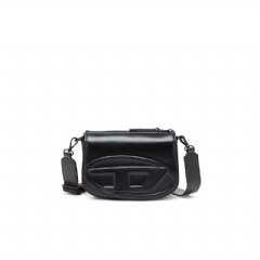 Diesel Women 1DR-Camera bag in premium leather Black X10223PR818