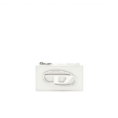 Diesel Women Flat card holder in nappa leather White X10270PR818