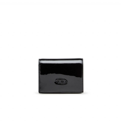 Diesel Women Wallet in glossy PU Black X10272P6255