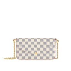 Louis Vuitton Women Pochette Félicie Damier Azur Canvas N40491