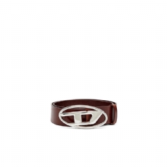 Diesel Women 3.9cm belt with D logo buckle Dark Brown X08727PR666