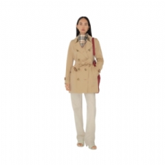 Burberry Women Short Kensington Heritage Trench Coat Honey 81172511