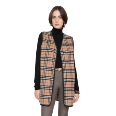 Burberry Women Check Wool Cashmere Warmer Archive beige 81164731