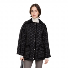 Burberry Women Quilted Nylon Floriston Jacket Black 81136031