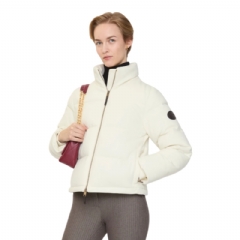 Burberry Women Cashmere Ambleside Puffer Jacket Ice white 81154241