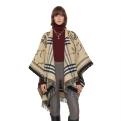 Burberry Women Stormy Knight Wool Cape Sand 81096261