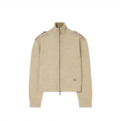 Burberry Women Wool Cashmere Jacket Hamper beige 81131091