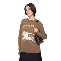 Burberry Women EKD Wool Cashmere Sweater Camel 81156401