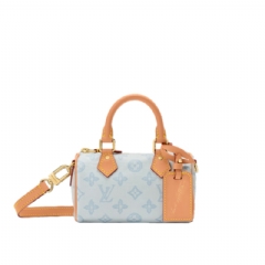 Louis Vuitton Women Nano Speedy Bleu Courrier M28323