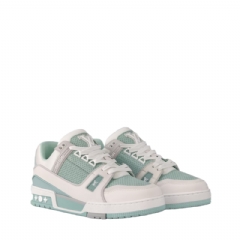 Louis Vuitton Women LV Trainer Sneaker Green 1AHWRJ