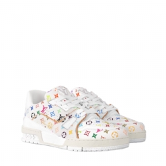 Louis Vuitton Women LV x TM LV Trainer Sneaker White 1AGZDN