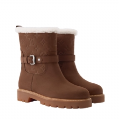 Louis Vuitton Women Territory Ankle Boot Brown 1AIU59