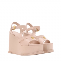 Louis Vuitton Women Maya Wedge Sandal Beige 1AHOBT