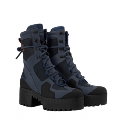 Louis Vuitton Women Laureate Platform Desert Boot Blue 1AISD5