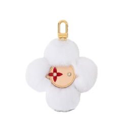Louis Vuitton Women Vivienne Fur Key Holder White M03638