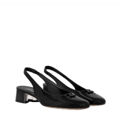 Louis Vuitton Women Swing Slingback Pump Black 1AGTY9