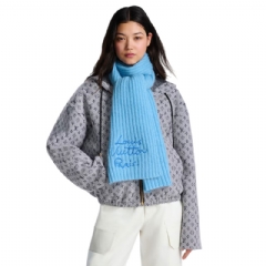 Louis Vuitton Women LV Script Scarf Sky Blue M97309