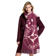 Louis Vuitton Women Lock And Keys Scarf Bordeaux M96824