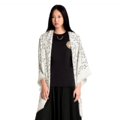 Louis Vuitton Women LV Mice Monogram Classique Shawl White M96687