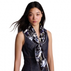 Louis Vuitton Women LV Star Sign Square 90 Black M96969