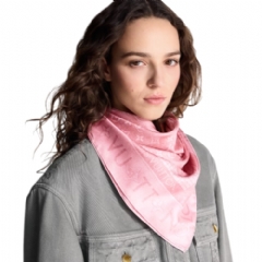 Louis Vuitton Women Monogram Infinity Denim Square 90 Light Pink M96267