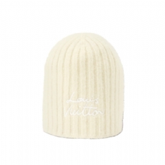 Louis Vuitton Women LV Script Beanie Ecru M97803