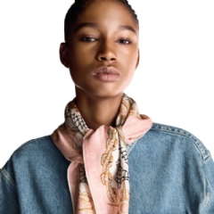 Louis Vuitton Women LV Ocean Treasure Map Square 70 Pink M96315