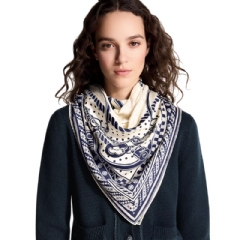 Louis Vuitton Women Ocean Bandana Shawl Blue M96348