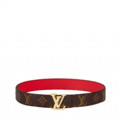 Louis Vuitton Women LV Initiales 30mm Reversible Belt Red M0322T