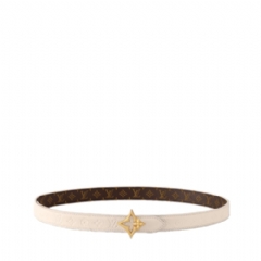 Louis Vuitton Women LV Flowergram 20mm Reversible Belt CREME MONOGRAM M4195U