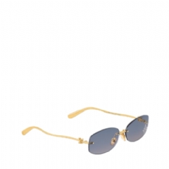 Louis Vuitton Women LV Glam 2.0 Oval Sunglasses Blue Z2959U