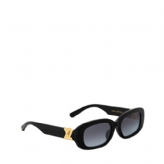 Louis Vuitton Women LV Go-14 Oval Sunglasses Black Z3013U