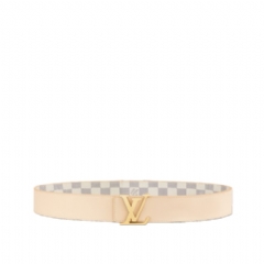 Louis Vuitton Women LV Initiales 40mm Reversible Belt Damier Azur M0569Q