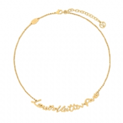 Louis Vuitton Women LV Script Necklace M03525
