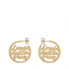 Louis Vuitton Women LV Script Hoops PM M03527