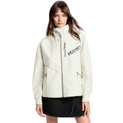 Louis Vuitton Women Technical Ripstop Parka Ecru 1AIPSF