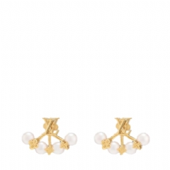 Louis Vuitton Women Minigram Pearls Earrings M01258