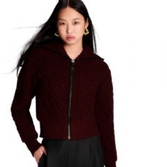 Louis Vuitton Women Monogram Flower Toweling Zip-Up Jacket 1AJFSZ