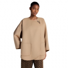 Louis Vuitton Women Long Double Face Toggle Detail Coat 1AHYGC