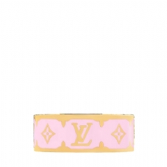 Louis Vuitton Women Nanogram Enamel Ring Pink Gold M1566L