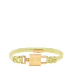 Louis Vuitton Women LV Padlock Bracelet Yellow M8658F
