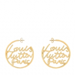 Louis Vuitton Women LV Script Earrings M03239