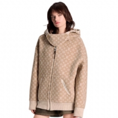 Louis Vuitton Women Reversible Plaid Hoodie 1AJETH