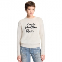 Louis Vuitton Women Cursive Signature Pullover 1AIQEQ