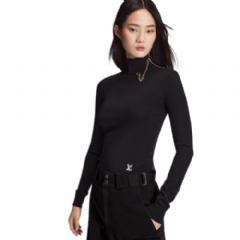 Louis Vuitton Women Shoulder Detail Turtleneck Sweater 1A9EQV